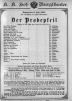 Theaterzettel (Oper und Burgtheater in Wien) 18940603 Seite: 1