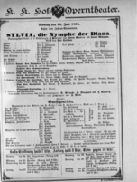 Theaterzettel (Oper und Burgtheater in Wien) 18940723 Seite: 1