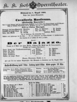 Theaterzettel (Oper und Burgtheater in Wien) 18940801 Seite: 1
