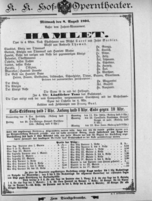 Theaterzettel (Oper und Burgtheater in Wien) 18940808 Seite: 1