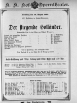Theaterzettel (Oper und Burgtheater in Wien) 18940818 Seite: 1