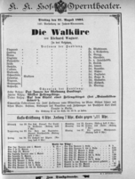 Theaterzettel (Oper und Burgtheater in Wien) 18940821 Seite: 1