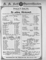 Theaterzettel (Oper und Burgtheater in Wien) 18940827 Seite: 1