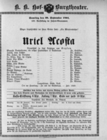Theaterzettel (Oper und Burgtheater in Wien) 18940929 Seite: 1