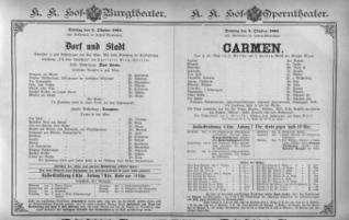 Theaterzettel (Oper und Burgtheater in Wien) 18941002 Seite: 1