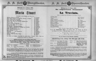 Theaterzettel (Oper und Burgtheater in Wien) 18941003 Seite: 1