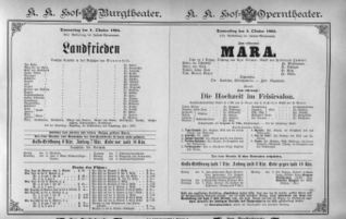 Theaterzettel (Oper und Burgtheater in Wien) 18941004 Seite: 1