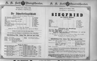 Theaterzettel (Oper und Burgtheater in Wien) 18941009 Seite: 1