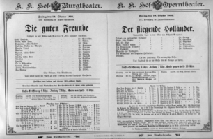 Theaterzettel (Oper und Burgtheater in Wien) 18941019 Seite: 1