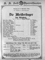 Theaterzettel (Oper und Burgtheater in Wien) 18941104 Seite: 1