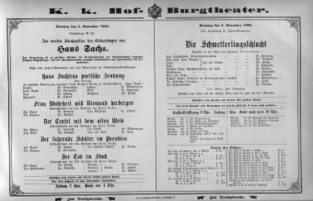 Theaterzettel (Oper und Burgtheater in Wien) 18941104 Seite: 2