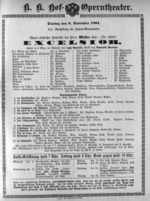 Theaterzettel (Oper und Burgtheater in Wien) 18941106 Seite: 1