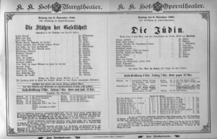 Theaterzettel (Oper und Burgtheater in Wien) 18941106 Seite: 2