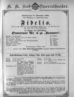 Theaterzettel (Oper und Burgtheater in Wien) 18941111 Seite: 1
