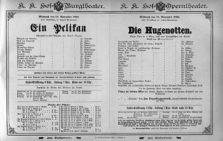 Theaterzettel (Oper und Burgtheater in Wien) 18941114 Seite: 1