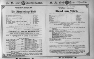 Theaterzettel (Oper und Burgtheater in Wien) 18941117 Seite: 1