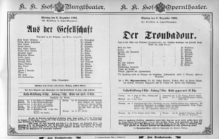 Theaterzettel (Oper und Burgtheater in Wien) 18941203 Seite: 1