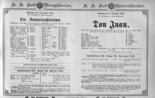 Theaterzettel (Oper und Burgtheater in Wien) 18941205 Seite: 1