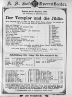 Theaterzettel (Oper und Burgtheater in Wien) 18941209 Seite: 1