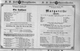 Theaterzettel (Oper und Burgtheater in Wien) 18941215 Seite: 1