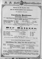 Theaterzettel (Oper und Burgtheater in Wien) 18941223 Seite: 1