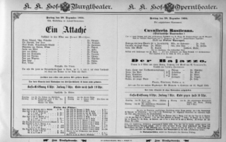 Theaterzettel (Oper und Burgtheater in Wien) 18941228 Seite: 1