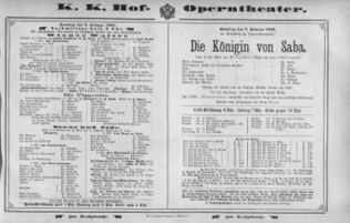 Theaterzettel (Oper und Burgtheater in Wien) 18950202 Seite: 2