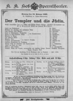 Theaterzettel (Oper und Burgtheater in Wien) 18950210 Seite: 1