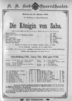 Theaterzettel (Oper und Burgtheater in Wien) 18950224 Seite: 1