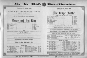 Theaterzettel (Oper und Burgtheater in Wien) 18950224 Seite: 2