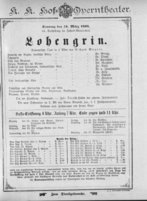 Theaterzettel (Oper und Burgtheater in Wien) 18950310 Seite: 1