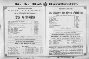 Theaterzettel (Oper und Burgtheater in Wien) 18950310 Seite: 2