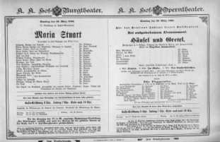 Theaterzettel (Oper und Burgtheater in Wien) 18950316 Seite: 1