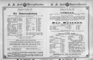 Theaterzettel (Oper und Burgtheater in Wien) 18950323 Seite: 1