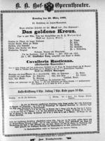 Theaterzettel (Oper und Burgtheater in Wien) 18950330 Seite: 1