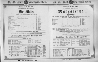 Theaterzettel (Oper und Burgtheater in Wien) 18950526 Seite: 2