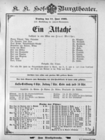 Theaterzettel (Oper und Burgtheater in Wien) 18950611 Seite: 1