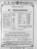 Theaterzettel (Oper und Burgtheater in Wien) 18950612 Seite: 1