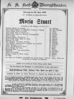 Theaterzettel (Oper und Burgtheater in Wien) 18950630 Seite: 1