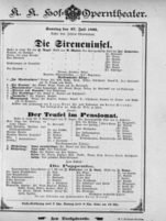Theaterzettel (Oper und Burgtheater in Wien) 18950727 Seite: 1