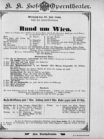 Theaterzettel (Oper und Burgtheater in Wien) 18950731 Seite: 1