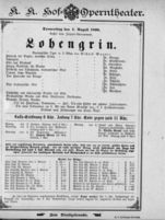 Theaterzettel (Oper und Burgtheater in Wien) 18950801 Seite: 1