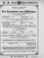 Theaterzettel (Oper und Burgtheater in Wien) 18950803 Seite: 1