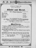 Theaterzettel (Oper und Burgtheater in Wien) 18950809 Seite: 1