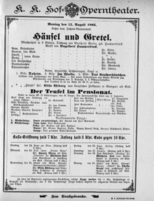 Theaterzettel (Oper und Burgtheater in Wien) 18950812 Seite: 1