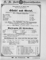 Theaterzettel (Oper und Burgtheater in Wien) 18950815 Seite: 1