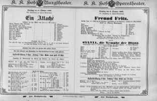 Theaterzettel (Oper und Burgtheater in Wien) 18951008 Seite: 1