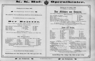 Theaterzettel (Oper und Burgtheater in Wien) 18951013 Seite: 1