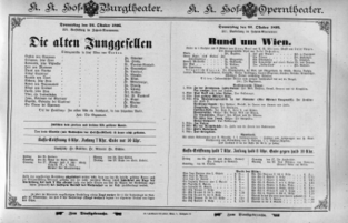 Theaterzettel (Oper und Burgtheater in Wien) 18951024 Seite: 1
