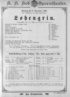Theaterzettel (Oper und Burgtheater in Wien) 18951103 Seite: 1
